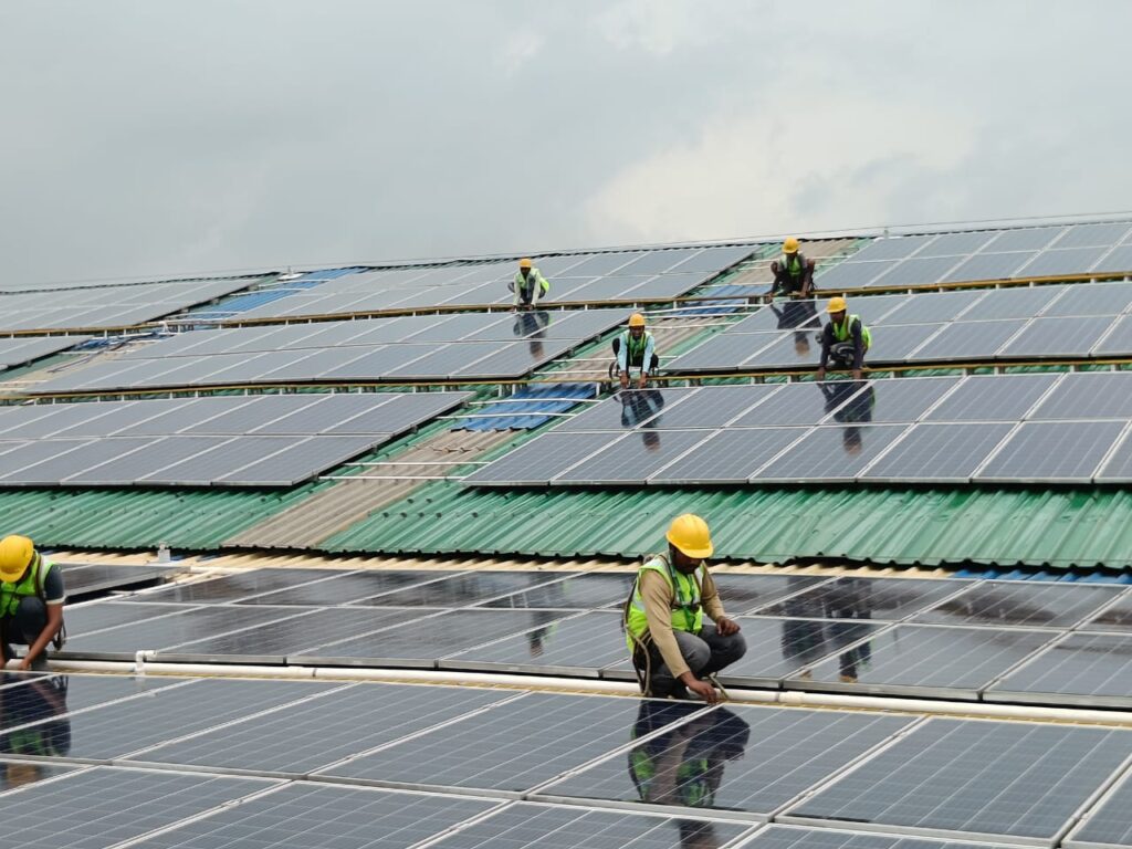 100 kw solar installation at satara by swarnim urja renewables